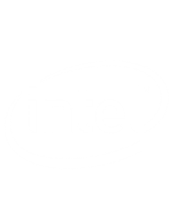 intel white logo
